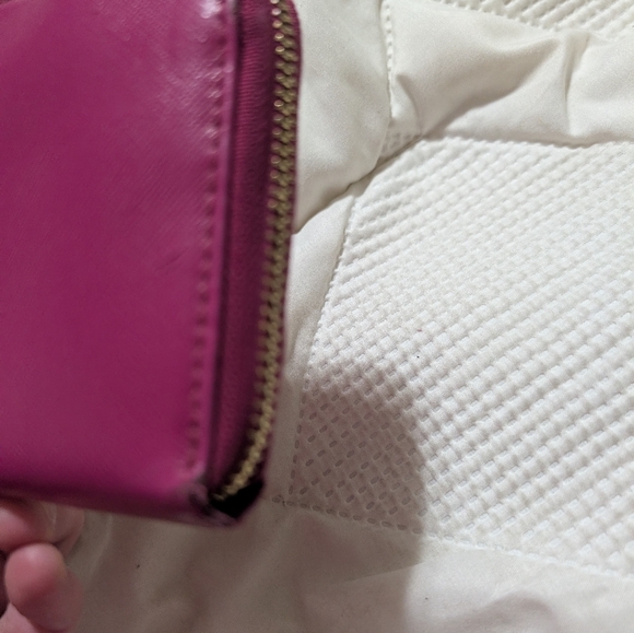 Tory Burch Fuchsia Zip-Around Wallet Dark Pink - Picture 8 of 8
